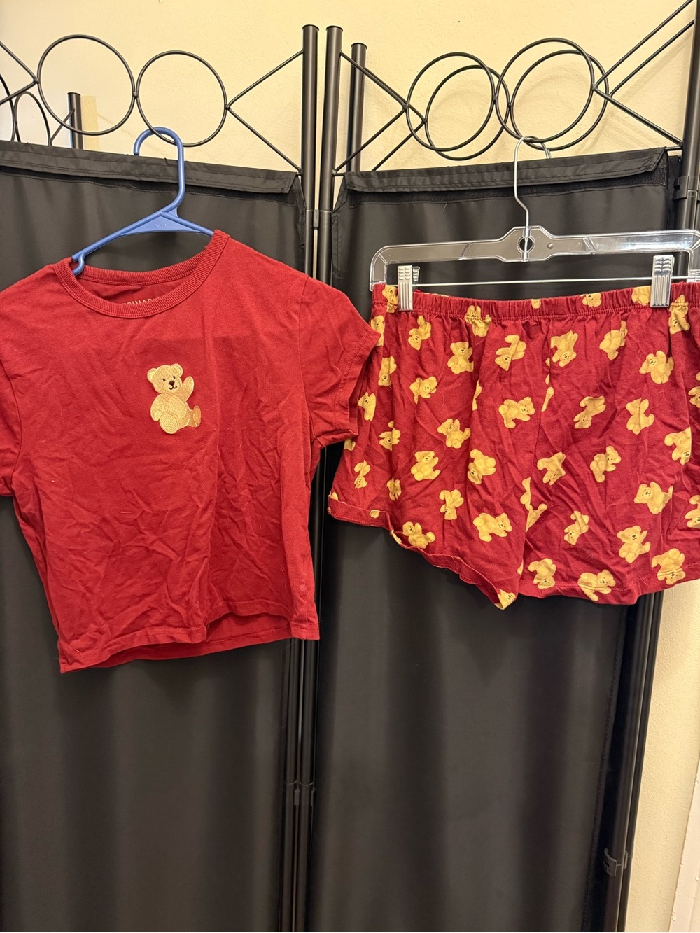 Red Teddy Bear Pajama Set
